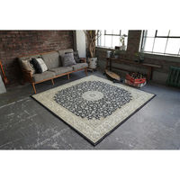 ERARE DICTUM マイクロプリントパイルラグ 1400×2000mm ブラック 4573109309665 1枚（直送品）