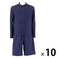 フットマーク 男女共用 セパレーツ水着 ネイビー S 132200 10セット