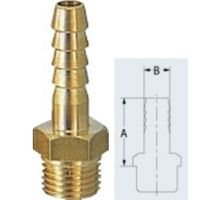 カクダイ ホースニップル 6133ー1/2X14.0 6133-1/2X14.0 1セット(20個)（直送品）