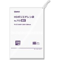 シモジマ スワン HDポリエチレン袋 No.713 紐付 006695713 1袋(200枚)