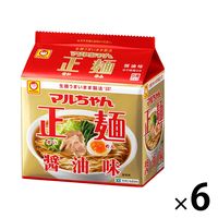 マルちゃん正麺　醤油味　6パック（5食×6）