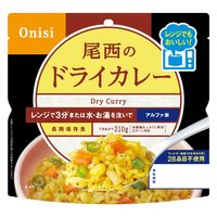 【非常食】尾西食品 尾西のレンジ+（プラス） ドライカレー 80g 1袋