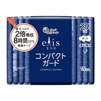 【生理用品】 大王製紙 エリスコンパクトガード（多い夜用）290羽つき 893010 1個（15枚）