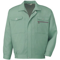 自重堂　制服百科　抗菌防臭長袖ブルゾン　スモークグリーン　ＬＬ　608（直送品）