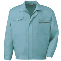 自重堂　制服百科　抗菌防臭長袖ブルゾン　ミストブルー　４Ｌ　608（直送品）