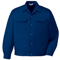 自重堂　制服百科　エコ製品制電長袖ジャンパー　ネービー　Ｍ　6058（直送品）