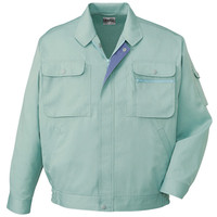 自重堂　制服百科　製品制電長袖ブルゾン　アースグリーン　５Ｌ　44100（直送品）