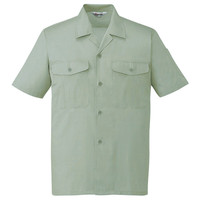 自重堂　制服百科　エコ製品制電半袖オープンシャツ　アースグリーン　ＥＬ　44334（直送品）