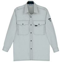 自重堂　制服百科　清涼長袖シャツ　シルバー　ＬＬ　45404（直送品）