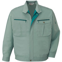 自重堂　制服百科　ストレッチ長袖ブルゾン　アースグリーン　ＬＬ　45900（直送品）