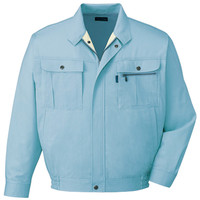 自重堂　制服百科　形態安定長袖ブルゾン　ミストブルー　６Ｌ　46000（直送品）