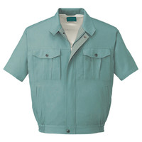 自重堂　制服百科　エコ半袖ブルゾン　ミストグリーン　５Ｌ　46910（直送品）