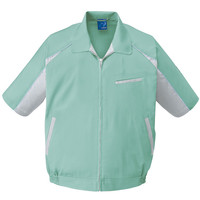 自重堂　制服百科　エコ５バリュー半袖ブルゾン　スモークグリーン　ＥＬ　47830（直送品）