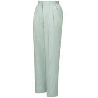 自重堂　制服百科　エコ３バリューレディースツータックパンツ（裏付）　アースグリーン　Ｍ　84106（直送品）