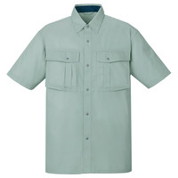 自重堂　制服百科　エコ３バリュー半袖シャツ　アースグリーン　ＬＬ　85414（直送品）
