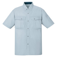 自重堂　制服百科　エコ３バリュー半袖シャツ　スカイグレー　ＬＬ　85414（直送品）