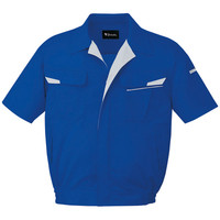 自重堂　制服百科　製品制電ストレッチ半袖ブルゾン　ロイヤルブルー　Ｍ　85610（直送品）