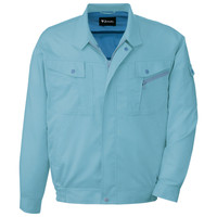 自重堂　制服百科　エコ５バリュー長袖ブルゾン　ミストブルー　４Ｌ　85700（直送品）