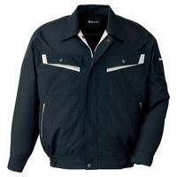 自重堂　制服百科　エコ製品制電長袖ブルゾン　シックブラツク　Ｓ　86000（直送品）