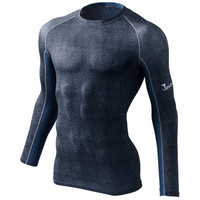 自重堂　制服百科　ロングスリーブ　インデイゴ　Ｌ　56104-1（直送品）