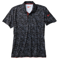 自重堂　制服百科　吸汗速乾半袖ポロシャツ　ブラツクカモフラ　ＬＬ　55334（直送品）