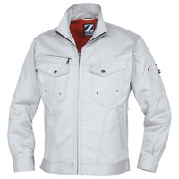 自重堂　制服百科　長袖ジャンパー　シルバー　ＬＬ　75200（直送品）