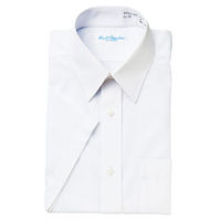 アイトス 半袖カッターシャツ ホワイト 47cm AZ-43106-001 1着（直送品）
