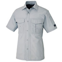 アイトス 半袖シャツ シルバーグレー M AZ-1637-003 1着（直送品）