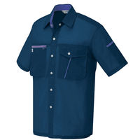 アイトス 半袖シャツ ネイビー L AZ-236-008 1着（直送品）