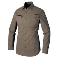 アイトス 長袖シャツ モカ M AZ-30635-024 1着（直送品）