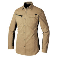 アイトス 長袖シャツ カーキ L AZ-30635-025 1着（直送品）