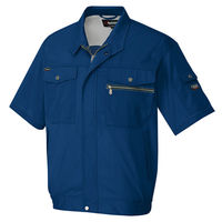 アイトス 半袖ブルゾン ネイビー LL AZ-3232-008 1着（直送品）