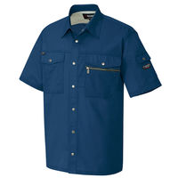 アイトス 半袖シャツ ネイビー L AZ-3237-008 1着（直送品）