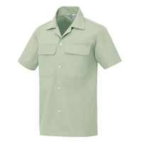 アイトス 半袖シャツ アースグリーン M AZ-531-005 1着（直送品）