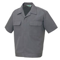 アイトス 半袖ジャンパー グレー L AZ-533-004 1着（直送品）