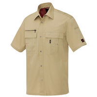 アイトス 半袖シャツ ベージュ LL AZ-5466-002 1着（直送品）