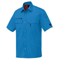 アイトス 半袖シャツ ブルー 5L AZ-5466-006 1着（直送品）