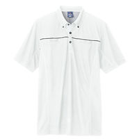 アイトス 半袖ポロシャツ（男女兼用） ホワイト 3L AZ-551044-001 1着（直送品）