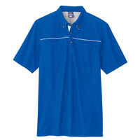 アイトス 半袖ポロシャツ（男女兼用） ブルー L AZ-551044-006 1着（直送品）