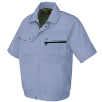 アイトス 半袖ブルゾン（無地） ミストバイオレット 5L AZ-5591-076 1着（直送品）