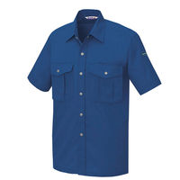 アイトス 半袖シャツ ブルー L AZ-596-006 1着（直送品）