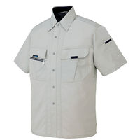 アイトス 半袖シャツ グレー 5L AZ-9037-004 1着（直送品）