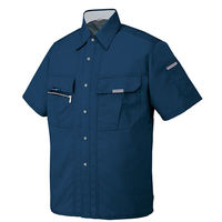 アイトス 半袖シャツ ネイビー L AZ-9037-008 1着（直送品）