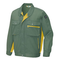 アイトス 長袖サマーブルゾン オリーブ×マスタード S AZ-280-015 1着（直送品）