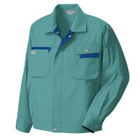 アイトス 長袖サマーブルゾン ターコイズ×ネイビー 5L AZ-5320-027 1着（直送品）