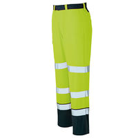 アイトス ワークパンツ（ノータック） ハイパーイエロー×ネイビー 5L AZ-2750-091 1着（直送品）