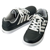 アイトス セーフティシューズ（4本ライン） ブラック×ホワイト 22.5cm AZ-51627-110 1足（直送品）