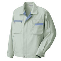 アイトス 長袖サマーブルゾン アースグレー×ミストバイオレット 6L AZ-5320-004 1着（直送品）