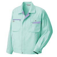 アイトス 長袖サマーブルゾン クリーンアース×ミストバイオレット AZ-5320-005