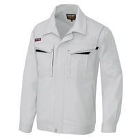 アイトス 長袖サマーブルゾン シルバーグレー×ブラック 6L AZ-5550-003 1着（直送品）